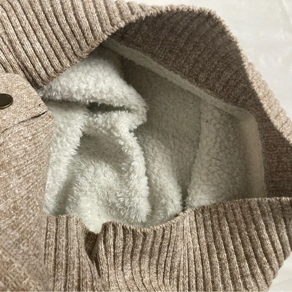 Buffalo David Bitton XL Waffle Knit Fleece Lining Snap Button Weaver Jacket - Picture 8 of 13